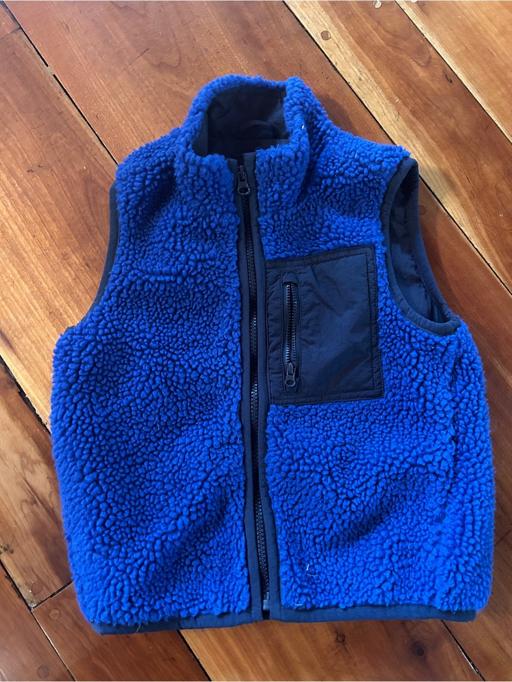 GAP Kids Blue Sherpa Fleece Vest